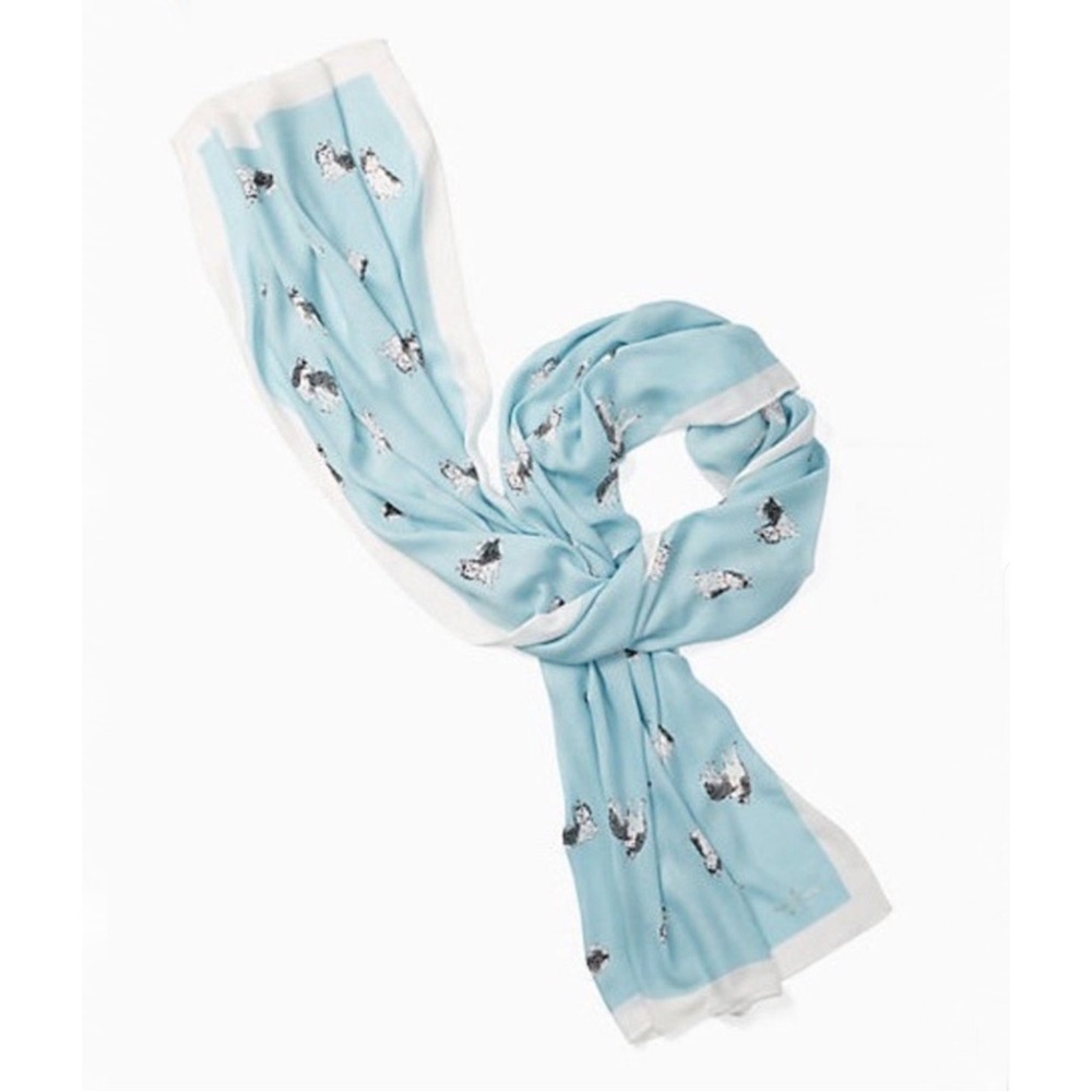 Kate Spade Light Blue Husky Scarf